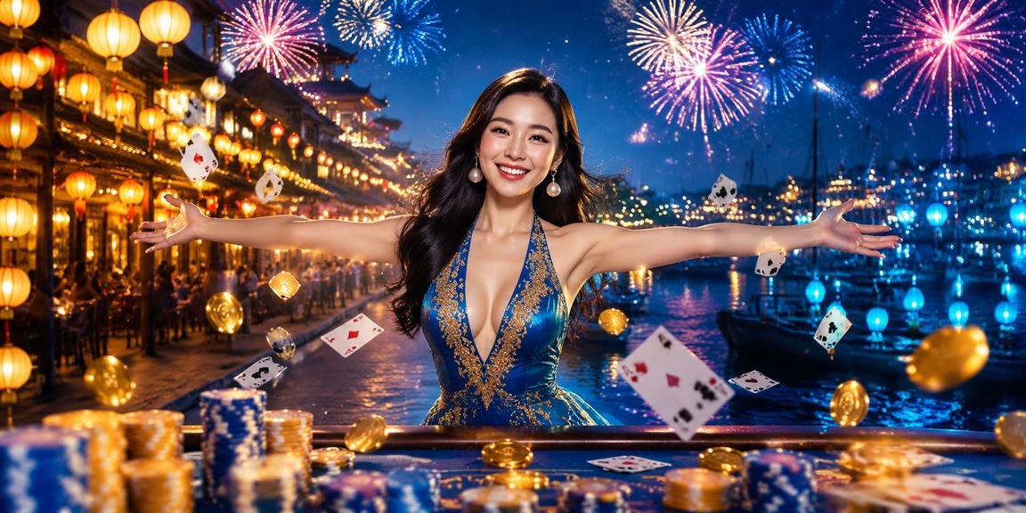 Người chơi thưởng thức card game dưới ánh đèn lồng Hội An về đêm